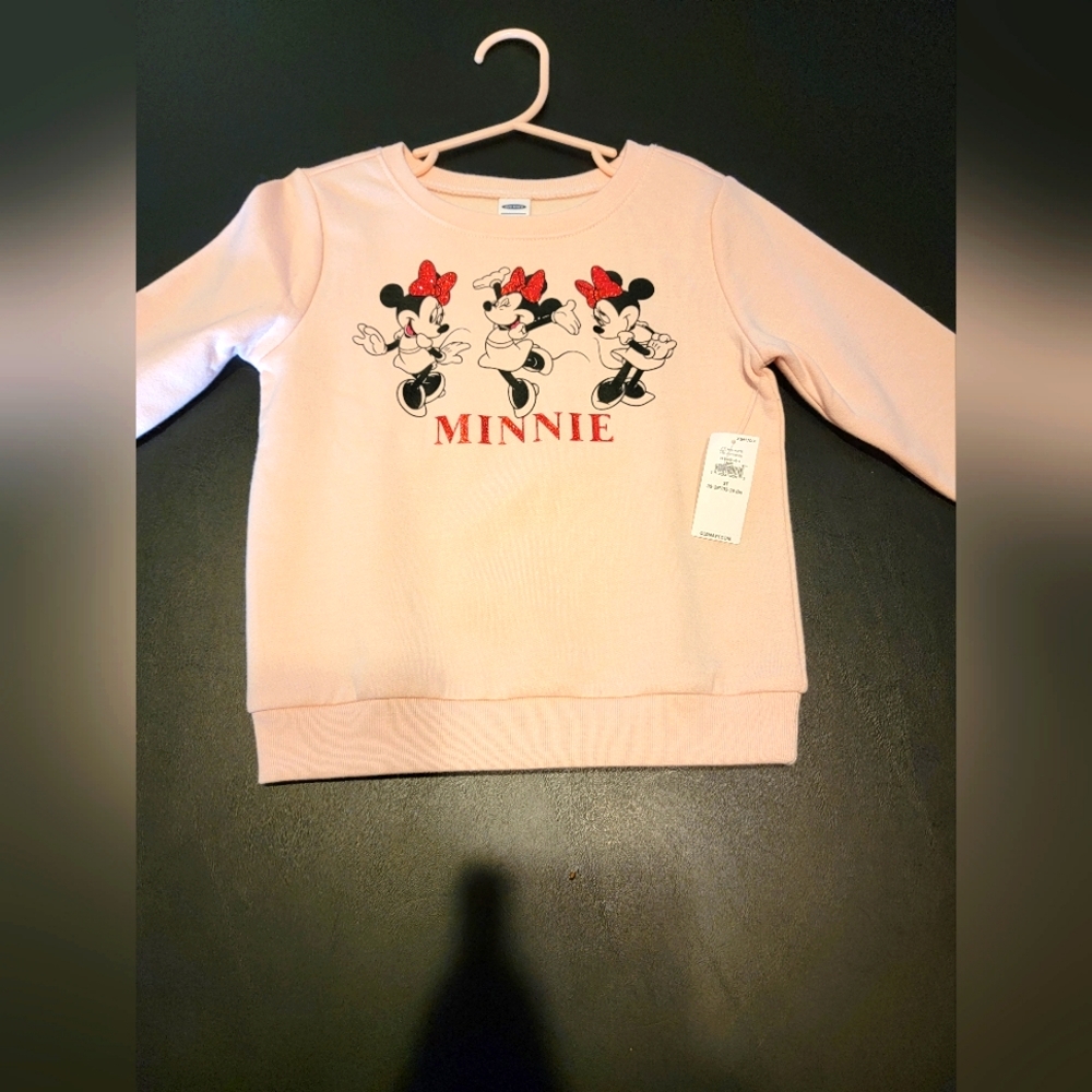 3t pink minnie mouse t-shirt and sweat shirt. 2 tops sold together